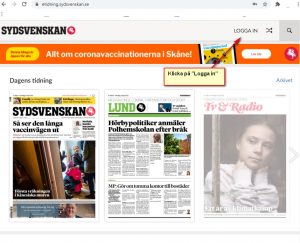 Hur Loggar Jag Ut (och In) Från E-tidningen? - Sydsvenskan